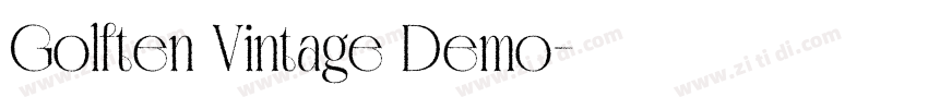 Golften Vintage Demo字体转换